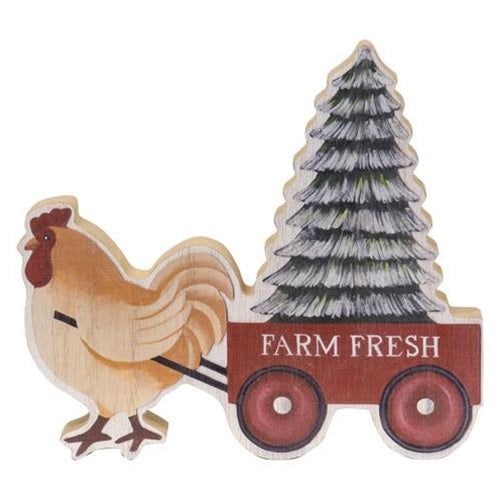 Christmas Hen Shelf Sitter