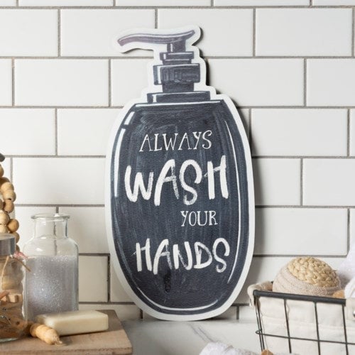 Always Wash your Hands Sign Decor Rose City Decor