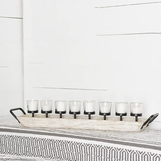 8 Votive Candle Centerpiece