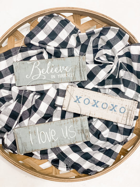 Rustic Wooden Ornament