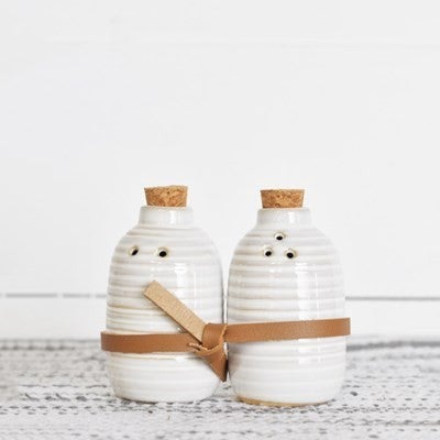 Glazed Salt and Pepper Shakers