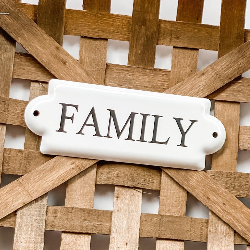 Family Mini Tin Plaque