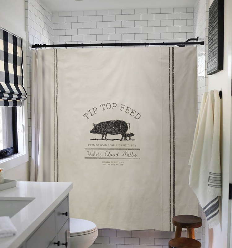 Tip Top Feed Shower Curtain 72"