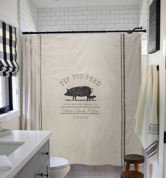 Tip Top Feed Shower Curtain 72"