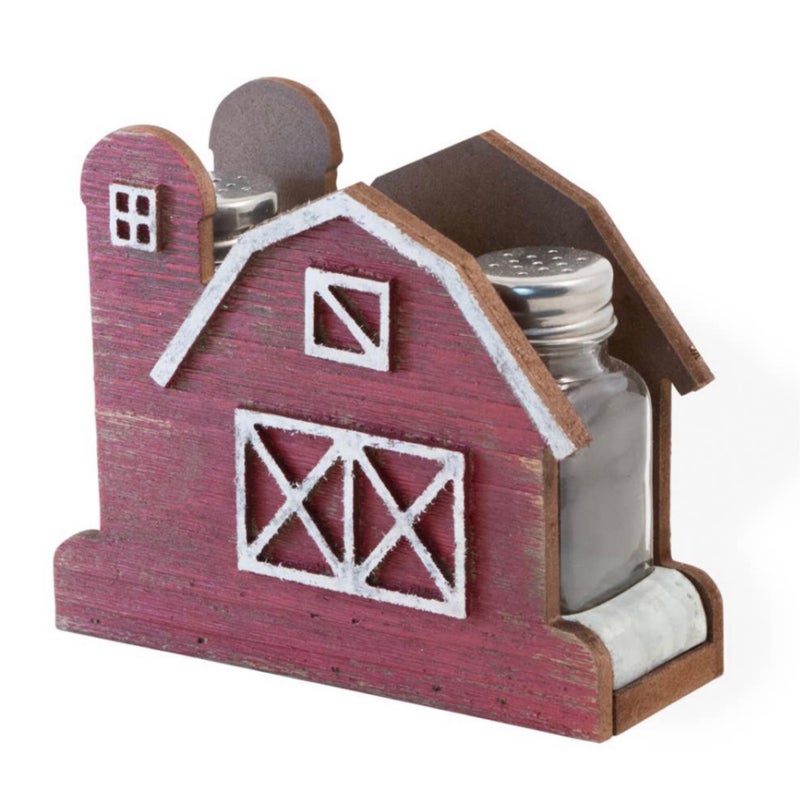 Red Barn Salt and Pepper Set