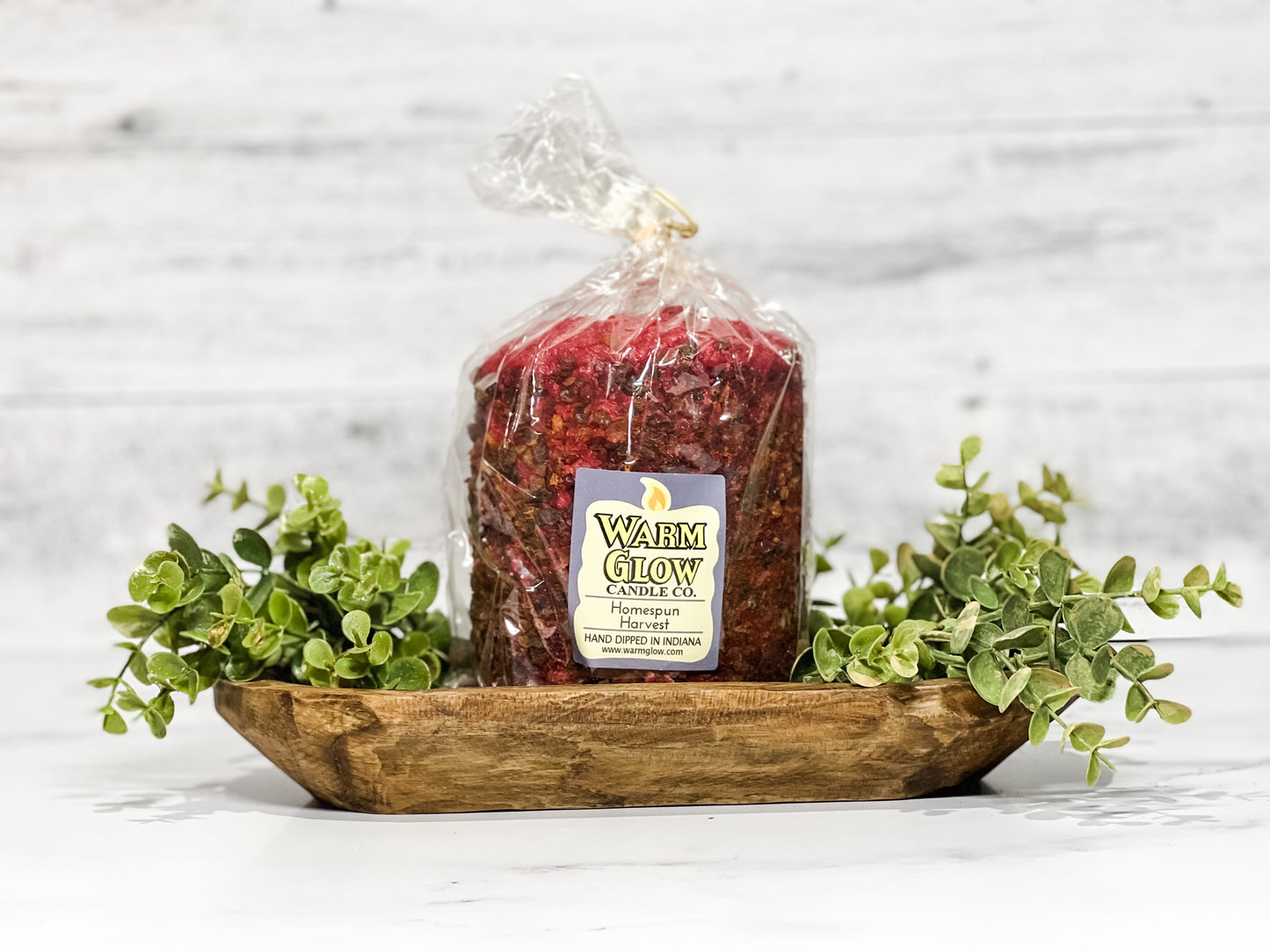 Warm Glow Hearth Pillar Candle