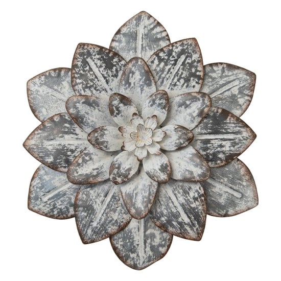 Galvanized Metal Wall Flower
