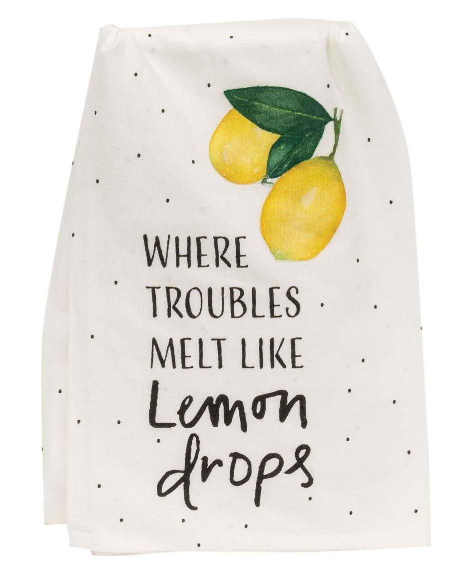 Lemon Drops Dish Towel