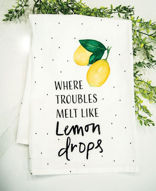 Lemon Drops Dish Towel