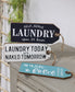 Laundry Wood Tags (Assorted)