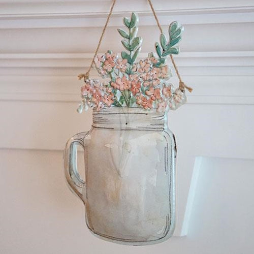 Floral Mason Jar Hanger