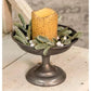 Aged Galvanized Pedestal Decor Rose City Decor 