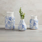 Blue Floral Bud Vase Decor Rose City Decor 