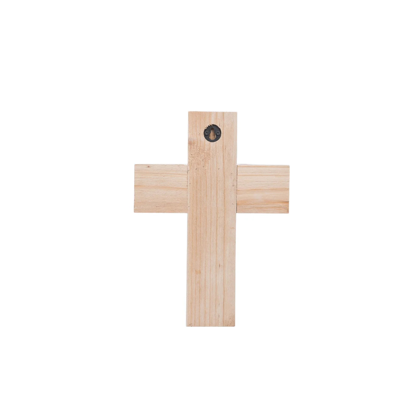 White Wood And Bead Cross