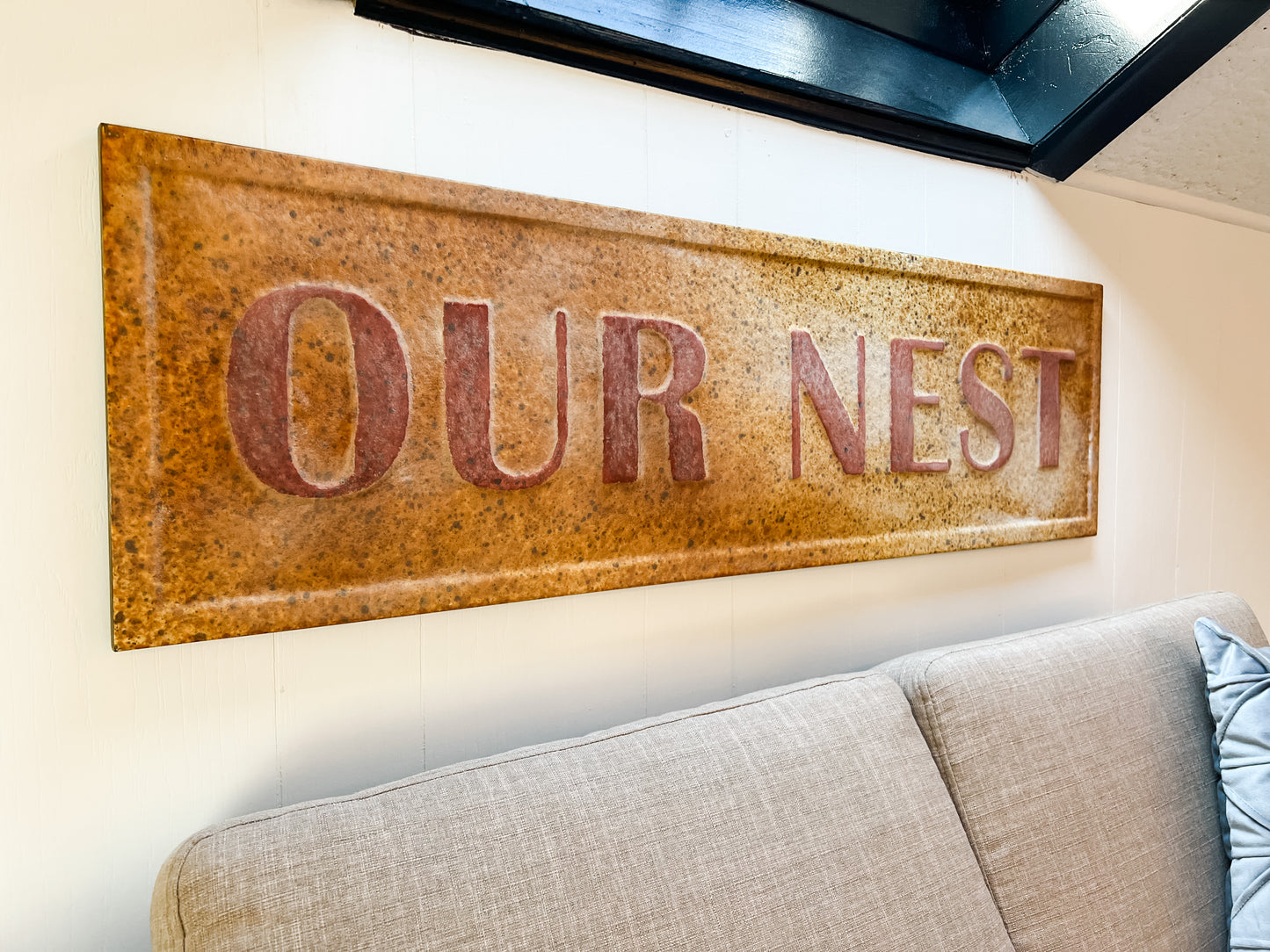 Vintage Our Nest Sign