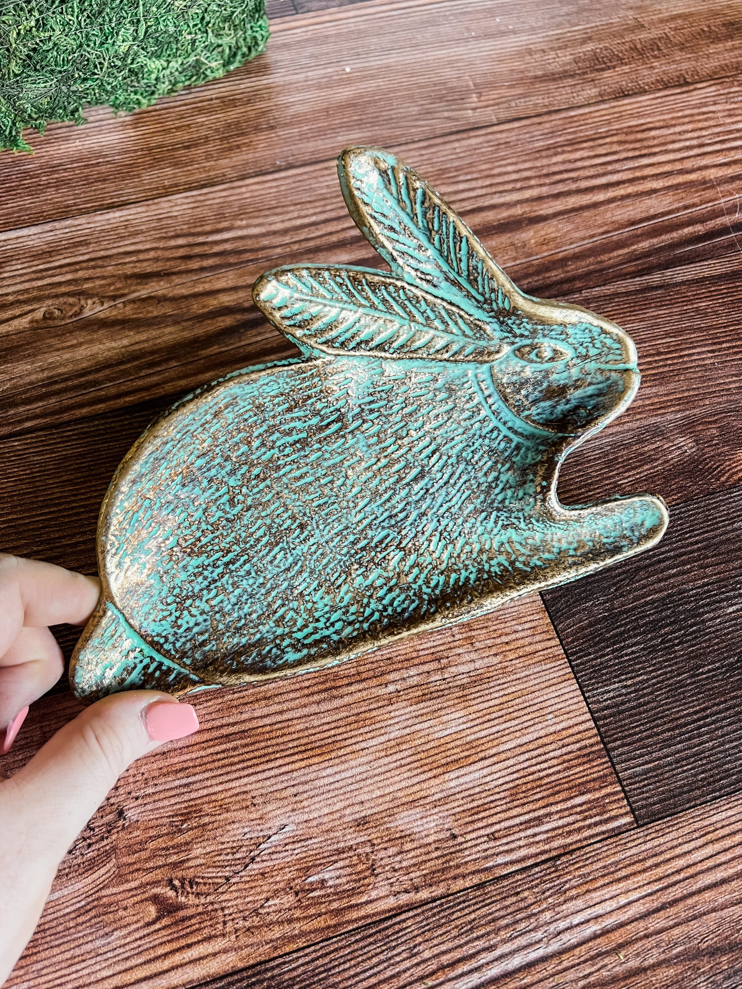 Patina Bunny Trinket Dish