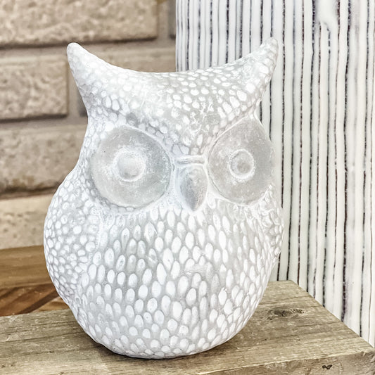 Gray Concrete Owl