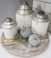 Tin Grain Bin Canisters