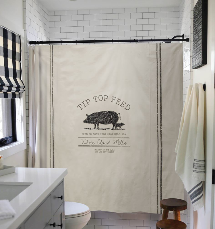 Tip Top Feed Shower Curtain