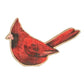 Wood Cardinal Shelf Sitter