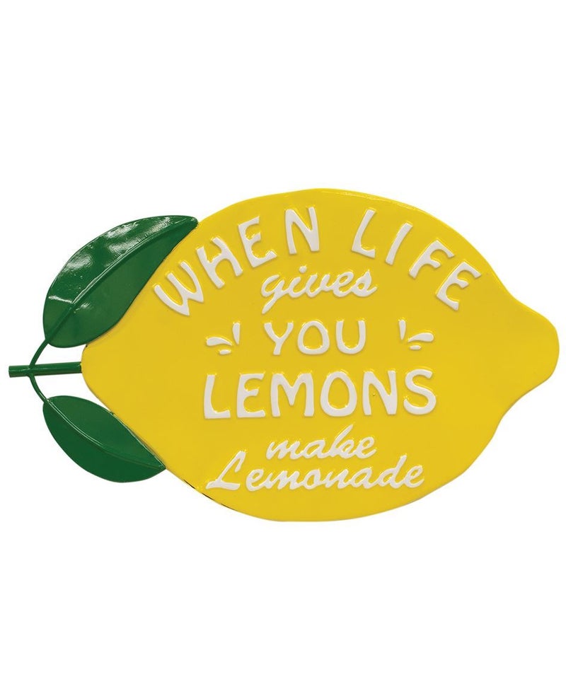 When life gives you lemons metal sign