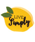 Live Simply Lemon Shelf Sitter