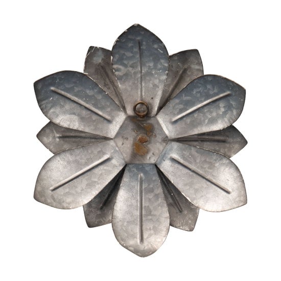 Galvanized Metal Wall Flower