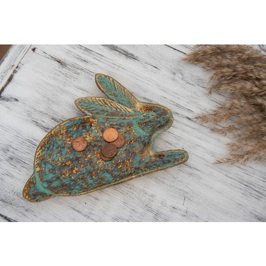 Patina Bunny Trinket Dish